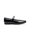 Clarks Dance Wish Girls Black Patent School Shoe