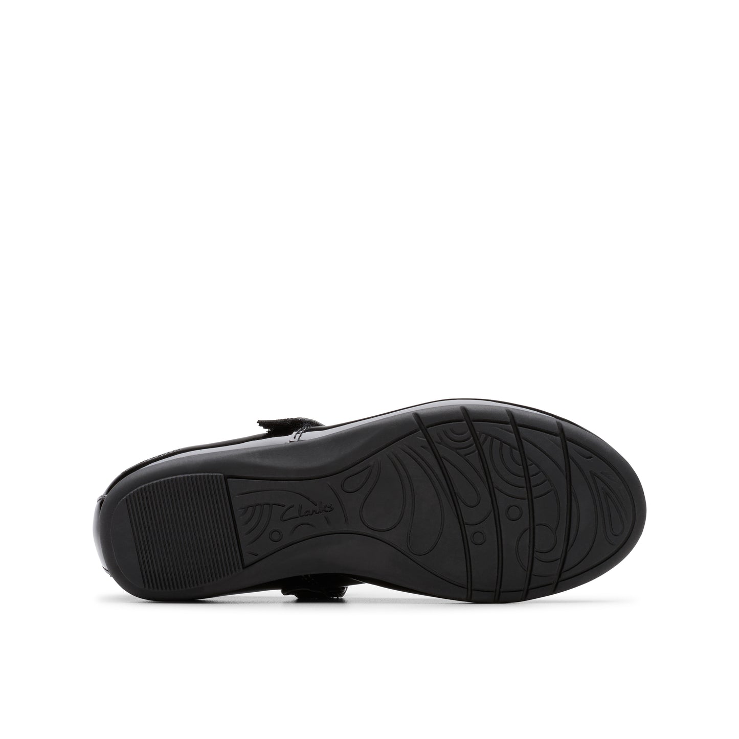 Clarks Dance Wish Girls Black Patent School Shoe