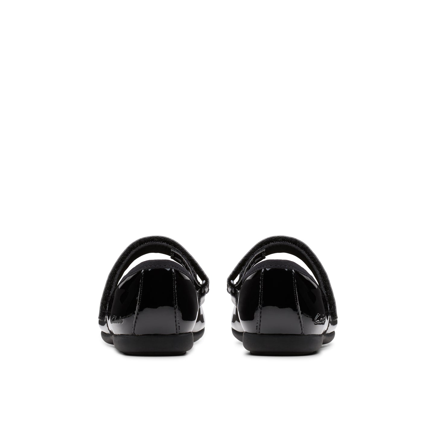Clarks Dance Wish Girls Black Patent School Shoe