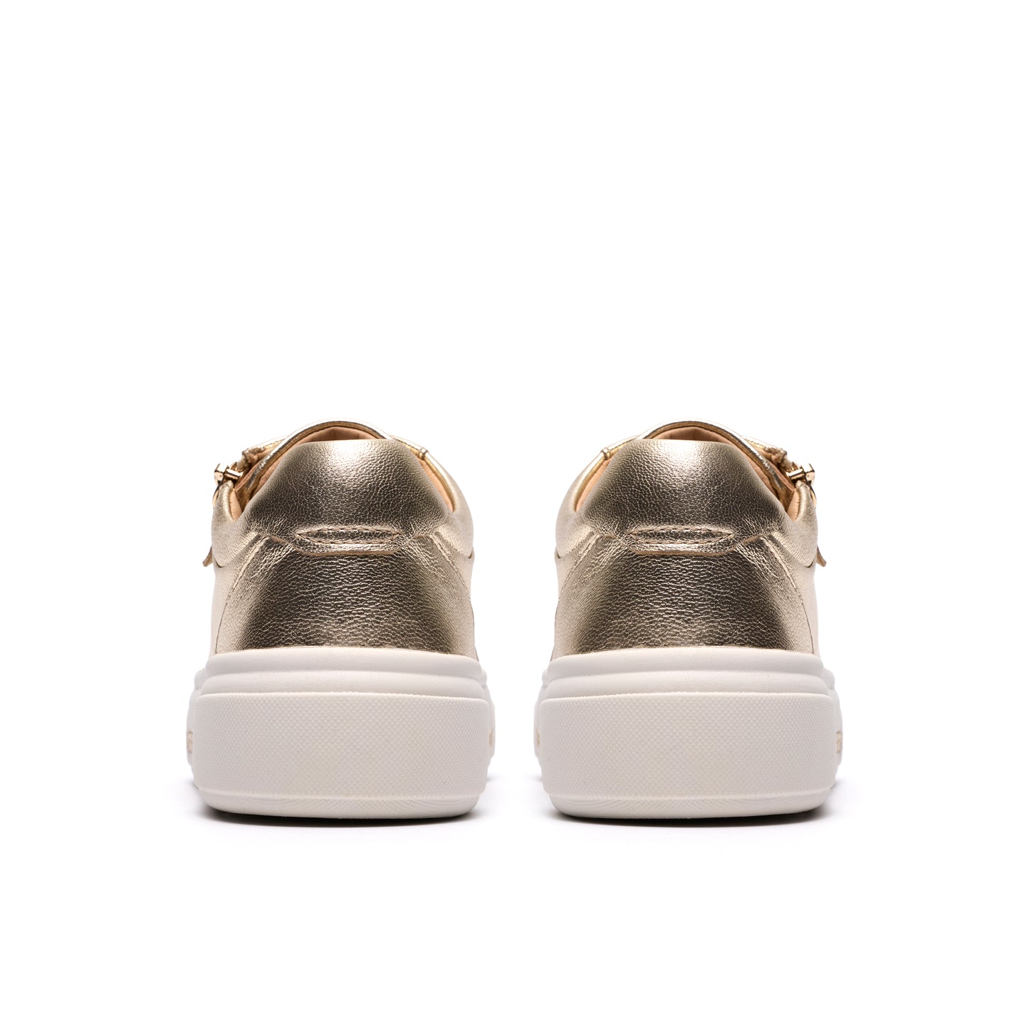 Clarks Hollyrose Zip Womens Gold Trainer