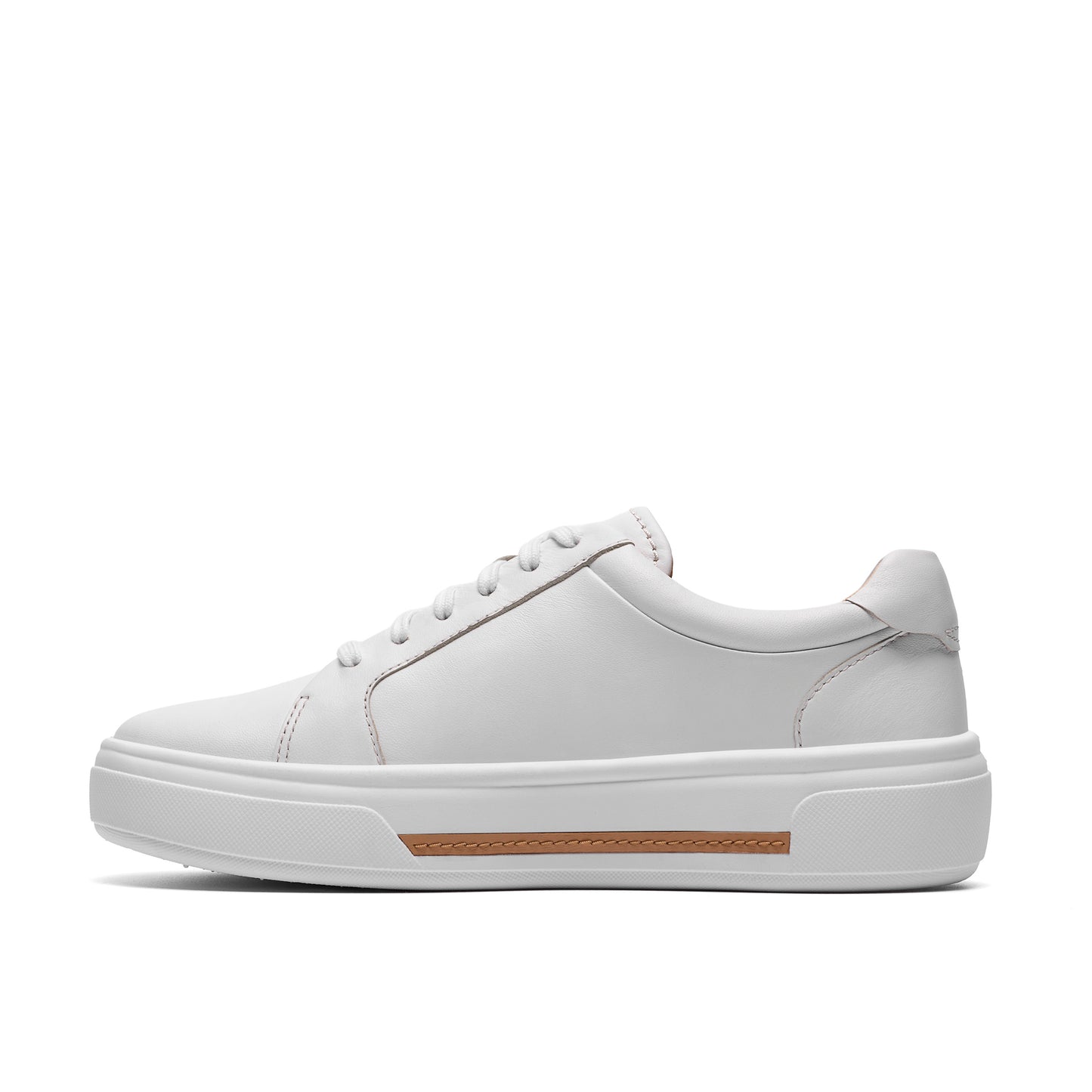 Clarks Hollyrose Zip Womens White Trainer