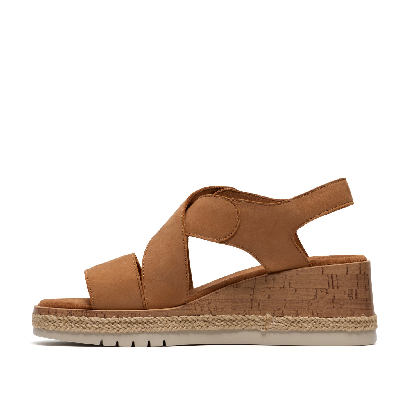Clarks Kidiki Sun Womens Tan Wedge Sandal