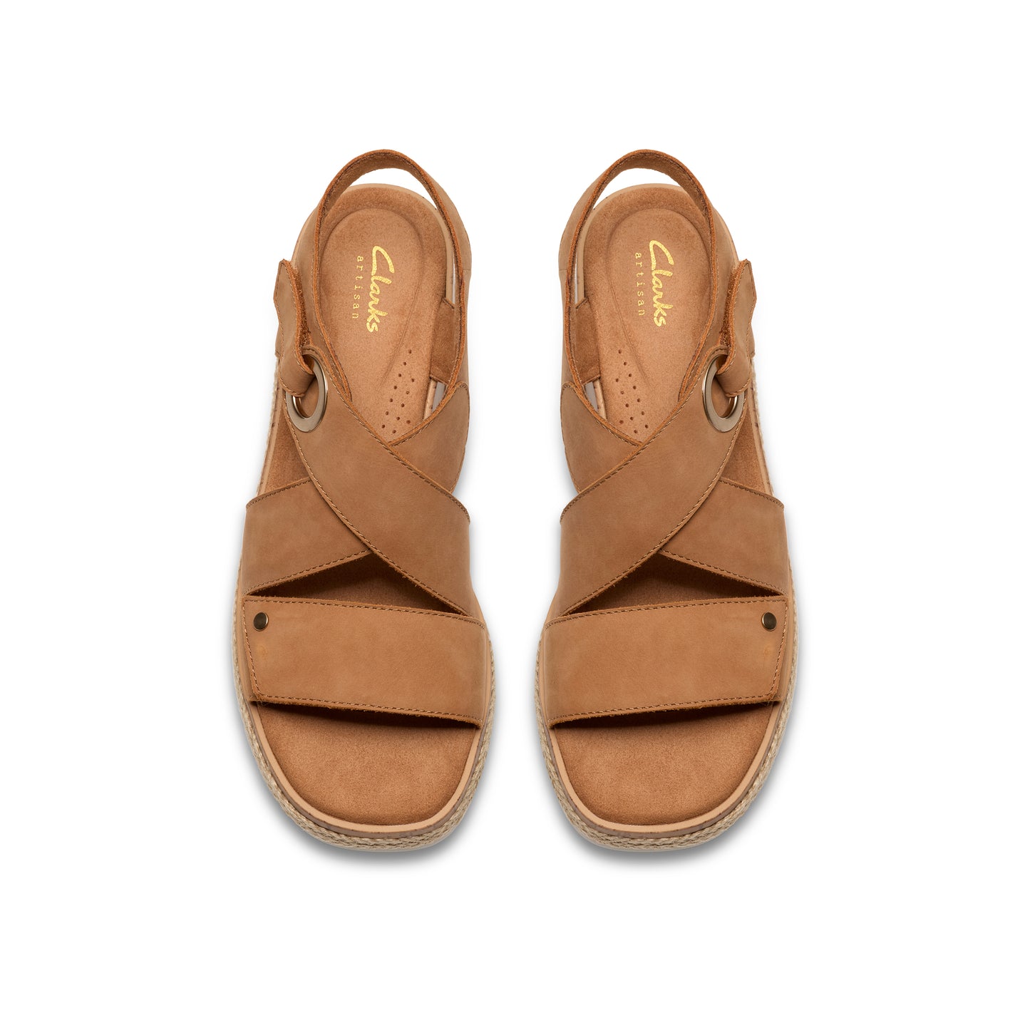 Clarks Kidiki Sun Womens Tan Wedge Sandal