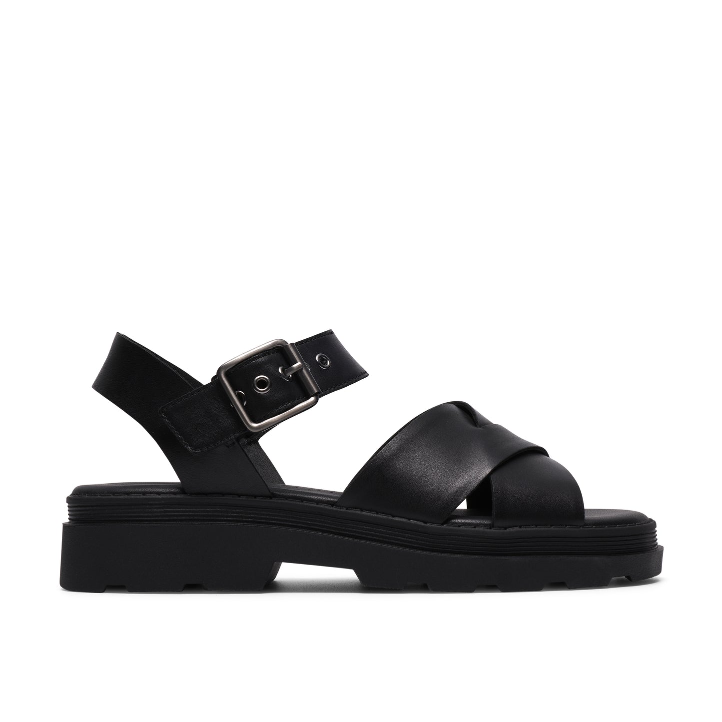 Clarks Orinoco Cross Womens Black Chunky Sandal