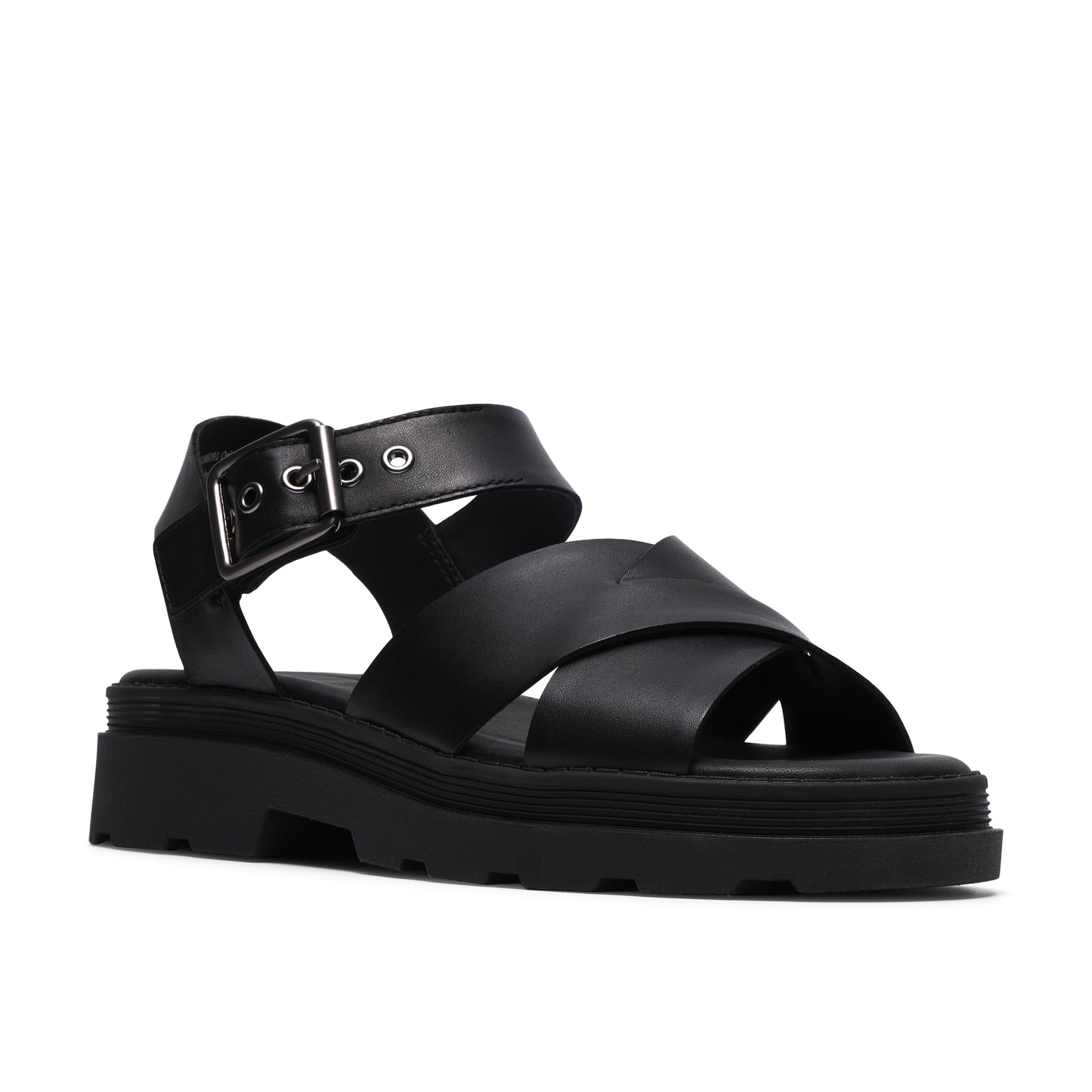 Clarks Orinoco Cross Womens Black Chunky Sandal