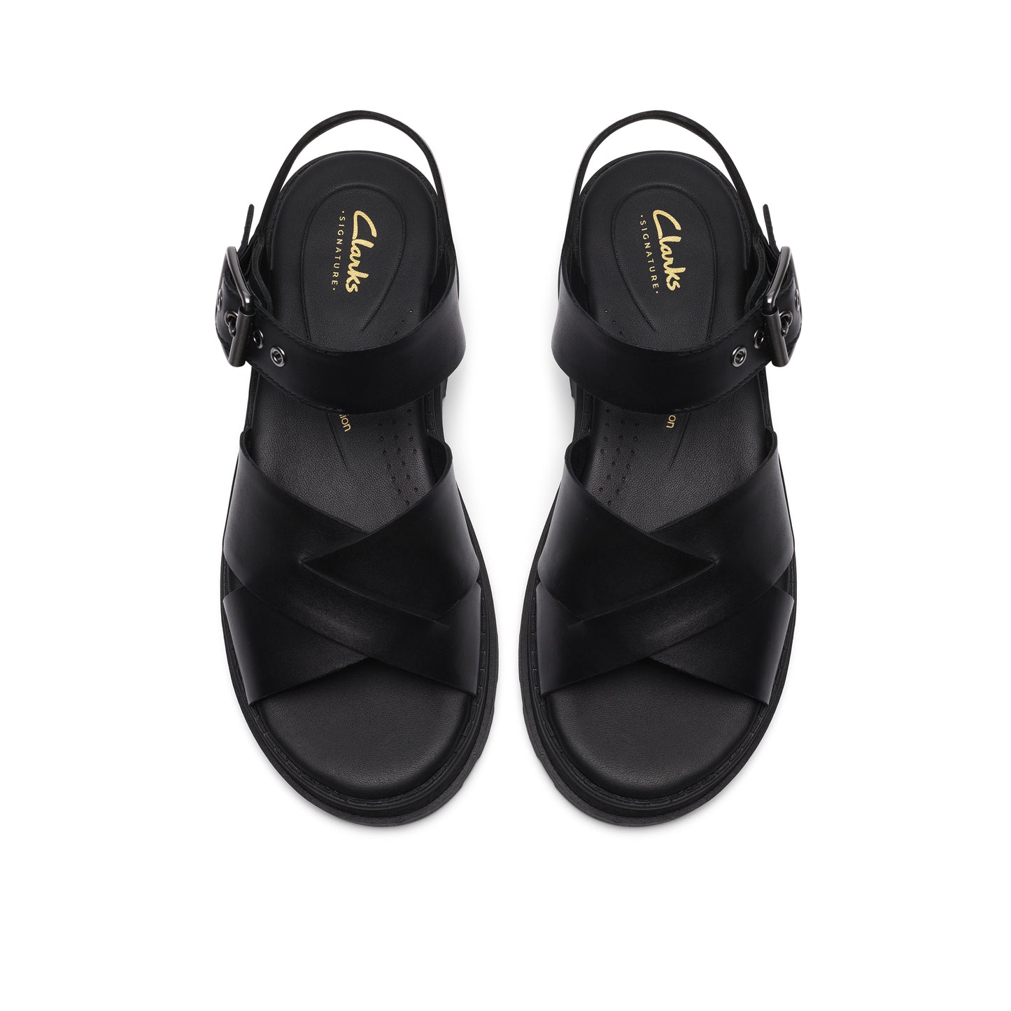 Clarks Orinoco Cross Womens Black Chunky Sandal