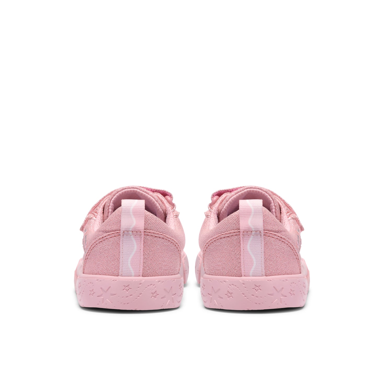 Clarks Foxing Gleam K Girls Pink Canvas Trainer