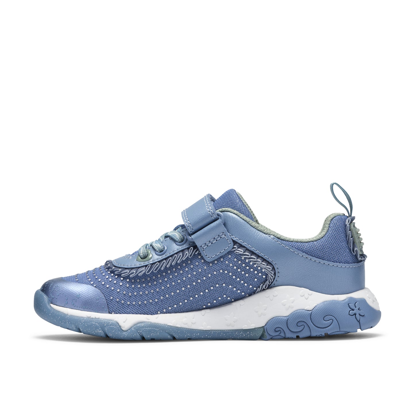 Clarks Tidal Wish K Girls Denim Trainer