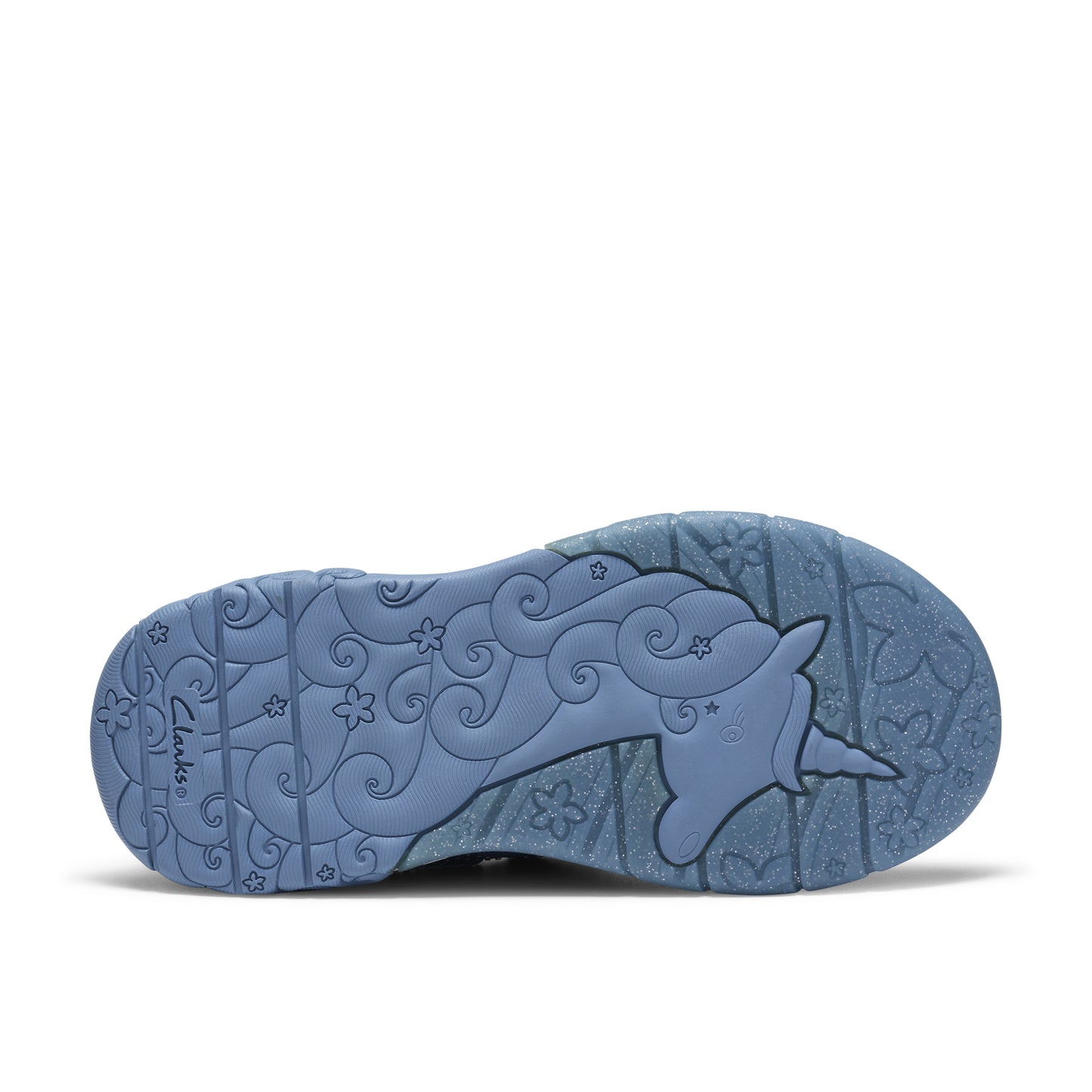 Clarks Tidal Wish K Girls Denim Trainer
