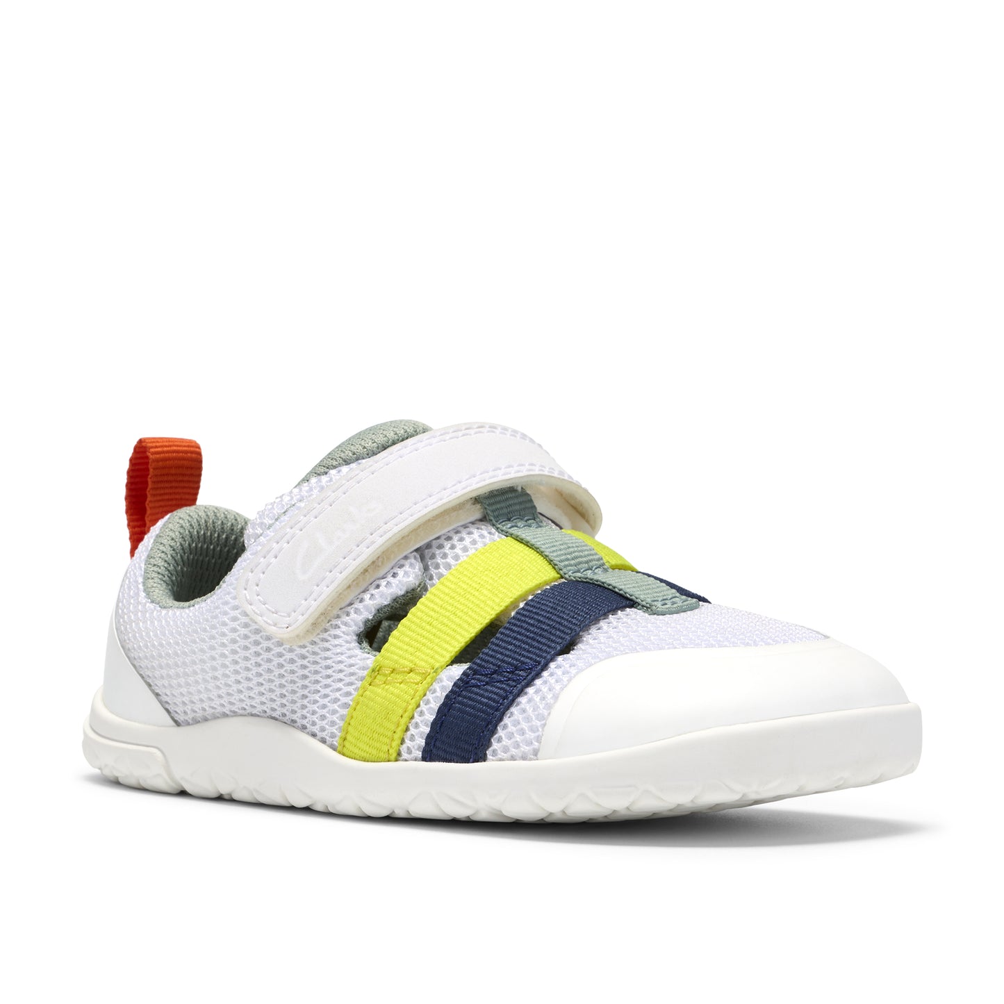 Clarks Harbour Flex T White Barefoot Summer Shoes