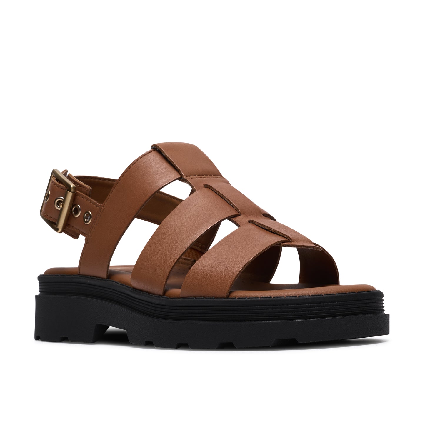 Clarks Orinoco Strap Womens Tan Chunky Sandal