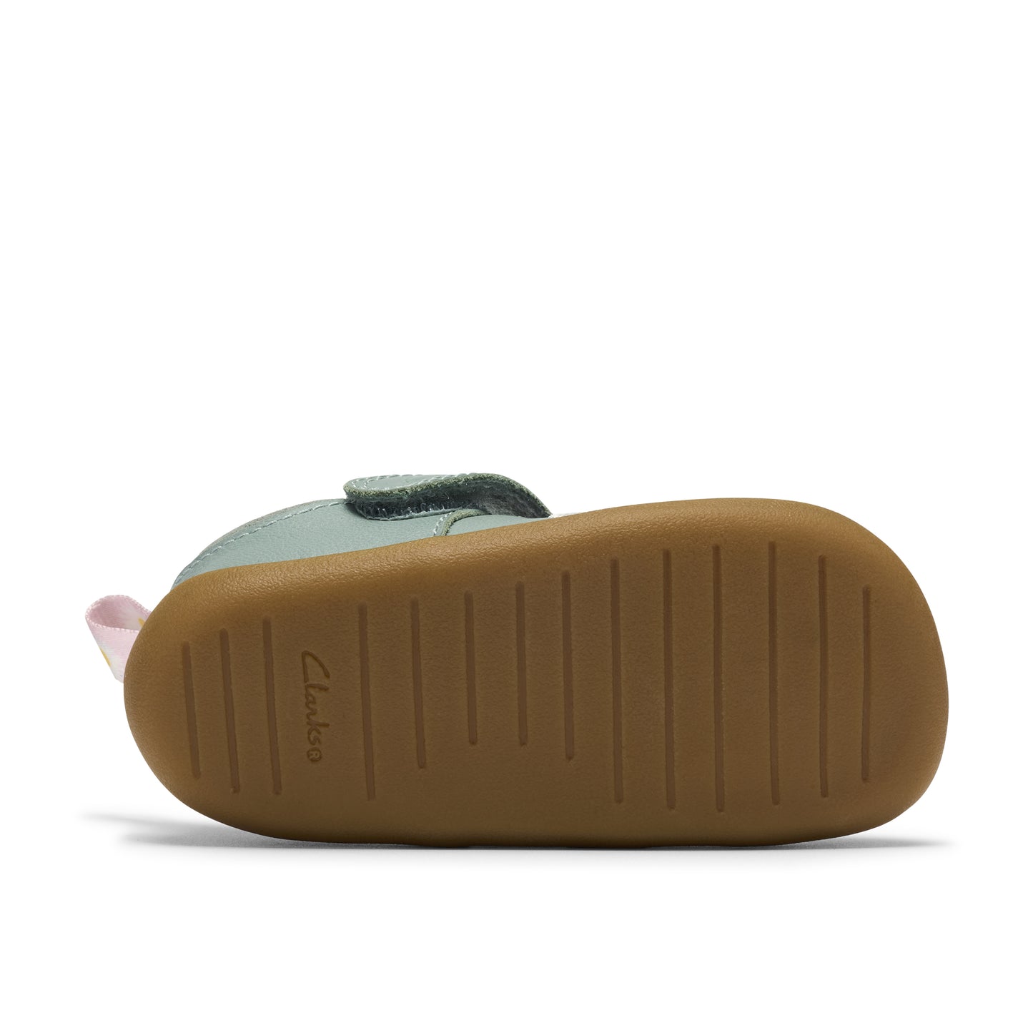 Clarks Roamer Flora T Girls Green Daisy Shoe