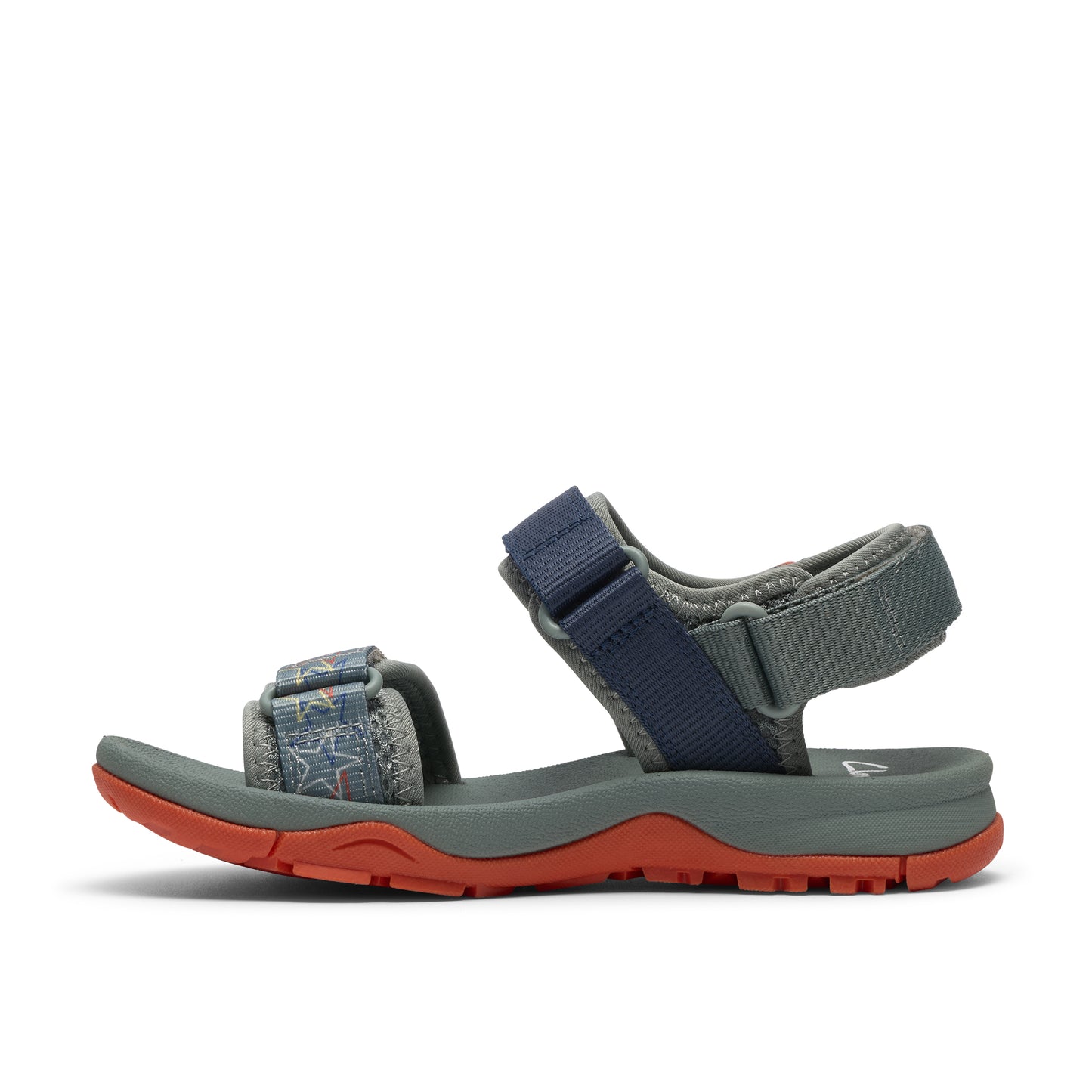 Clarks Wharf Tide K Boys Green Combi Sandal