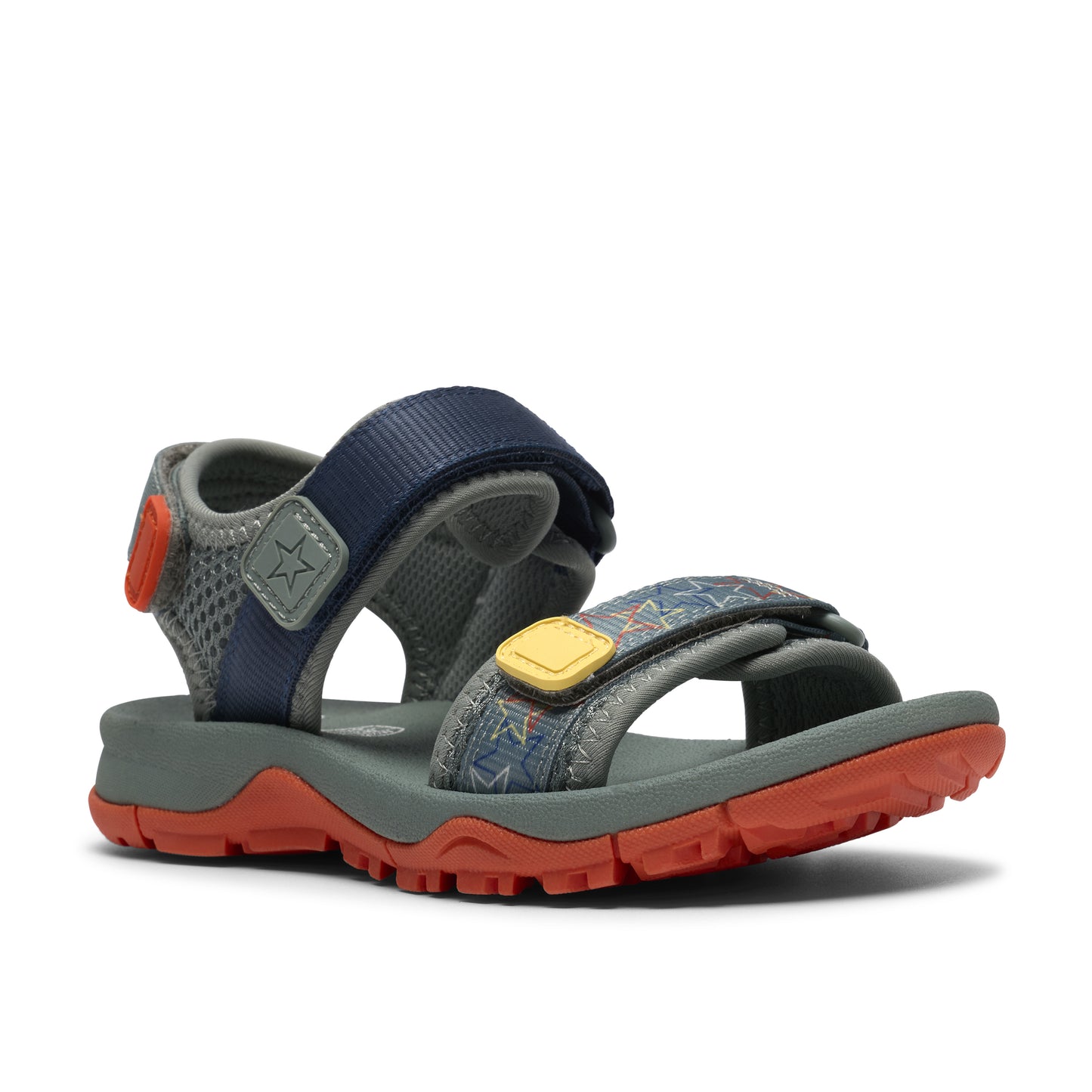 Clarks Wharf Tide K Boys Green Combi Sandal