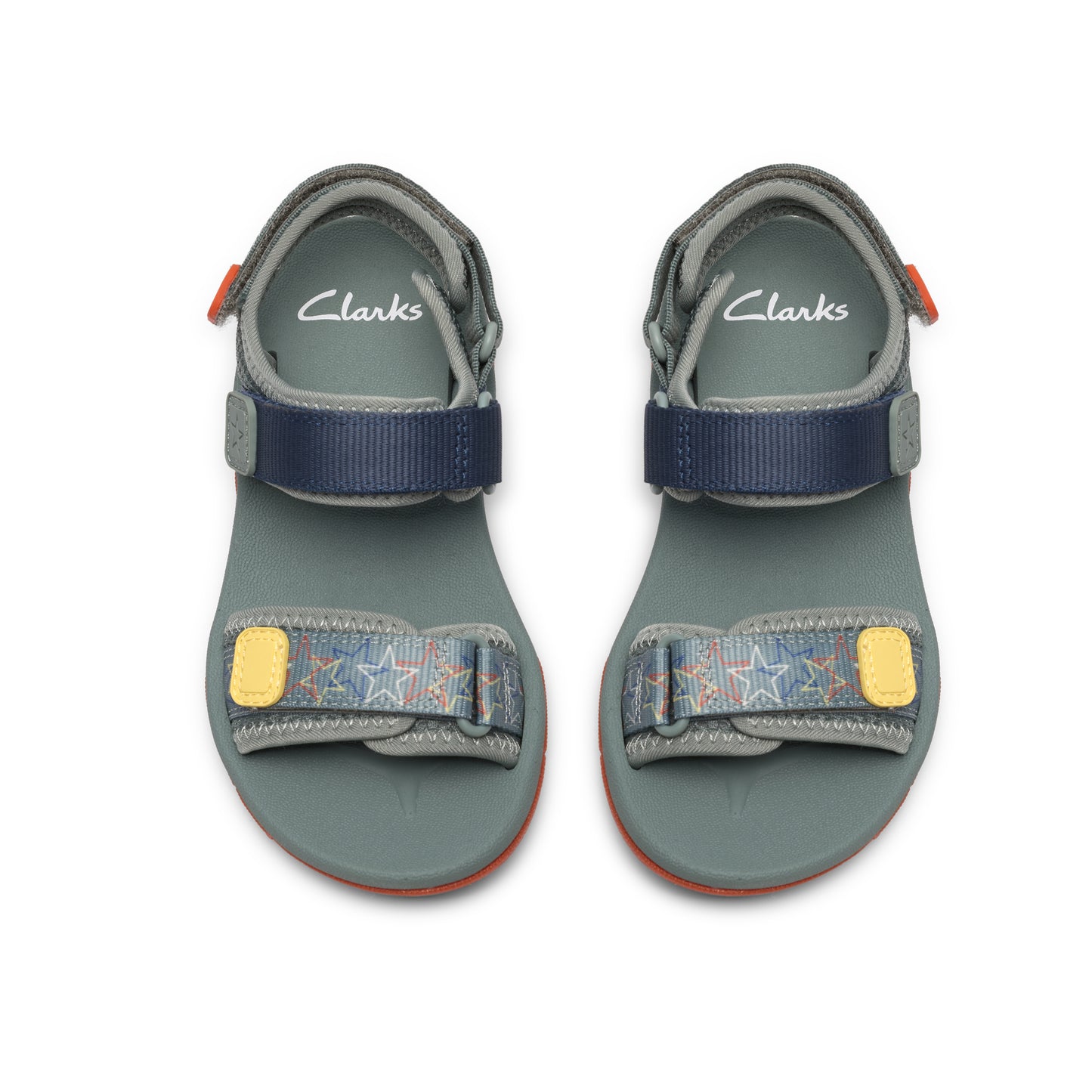 Clarks Wharf Tide K Boys Green Combi Sandal