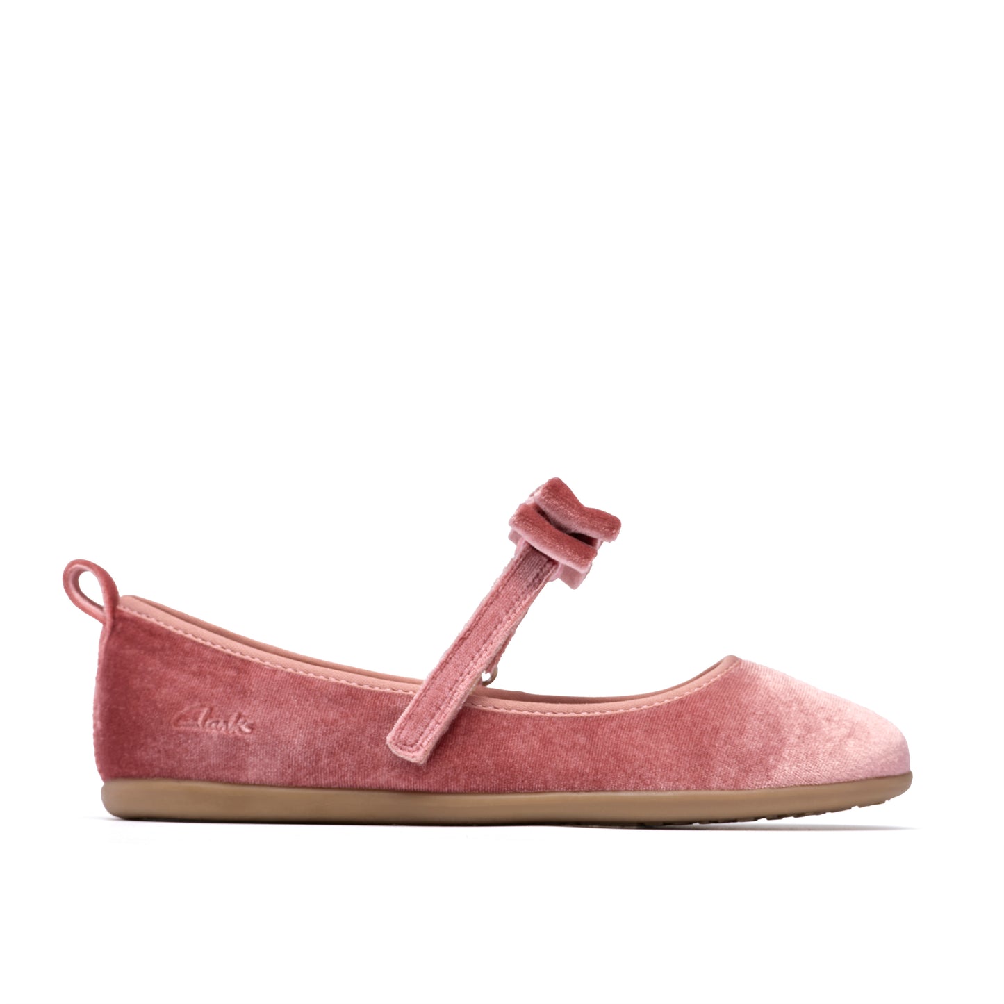 Clarks Charm Bow K Girls Dusty Pink Party Shoe
