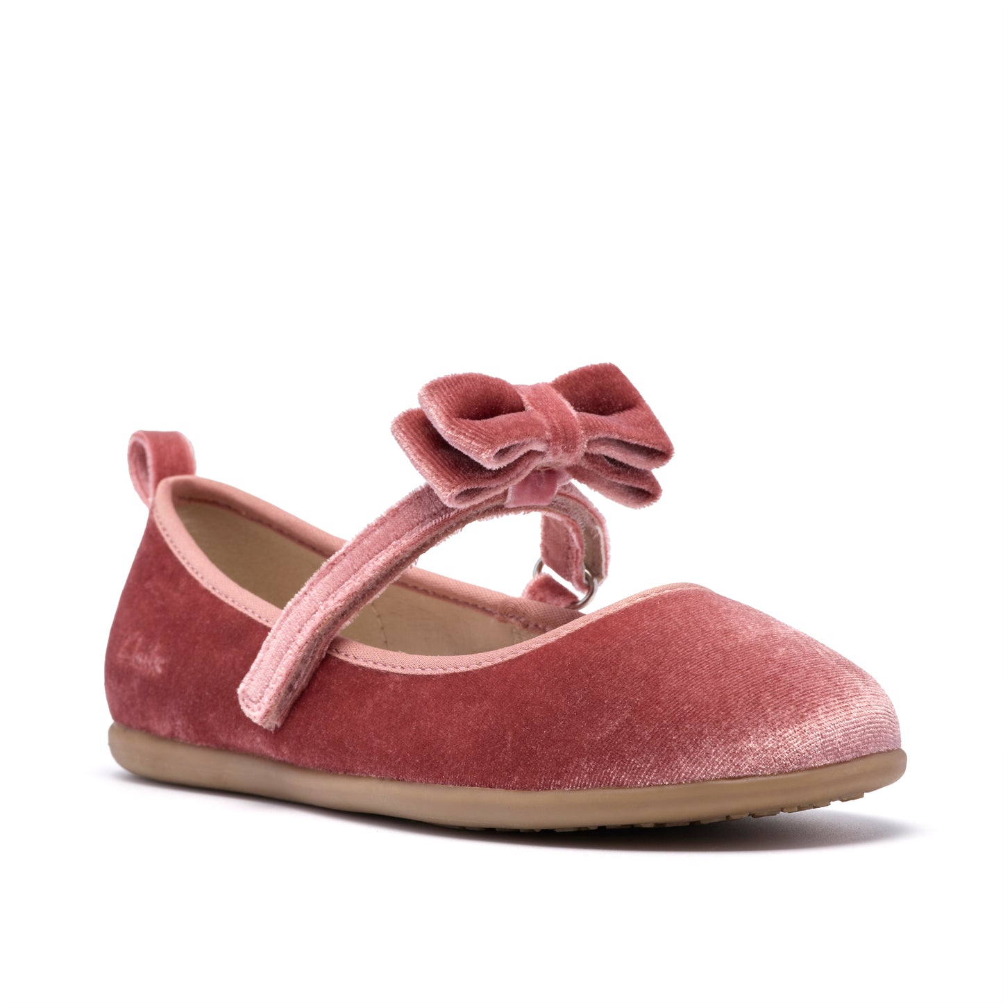 Clarks Charm Bow K Girls Dusty Pink Party Shoe