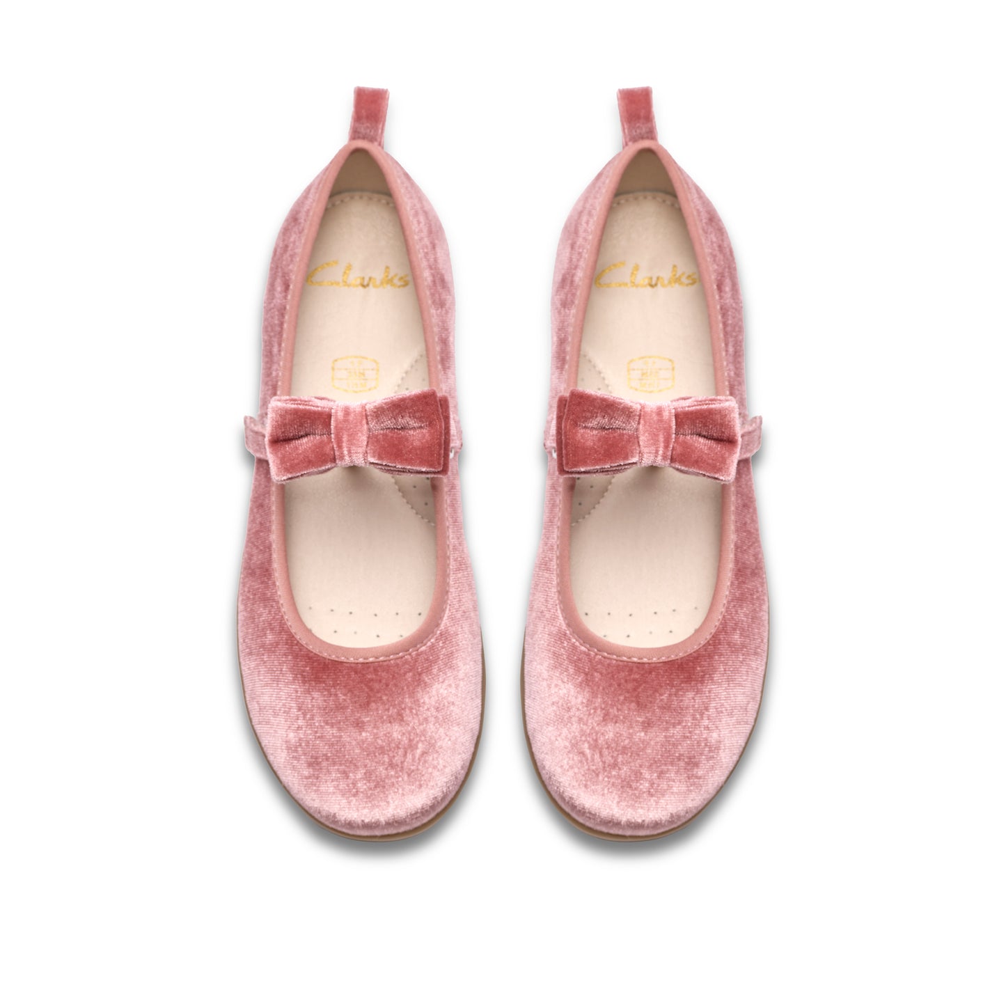 Clarks Charm Bow K Girls Dusty Pink Party Shoe