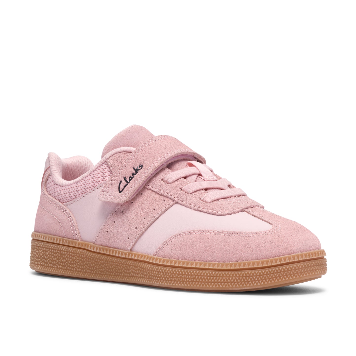 Clarks Cypress Step K Girls Light Pink Trainer