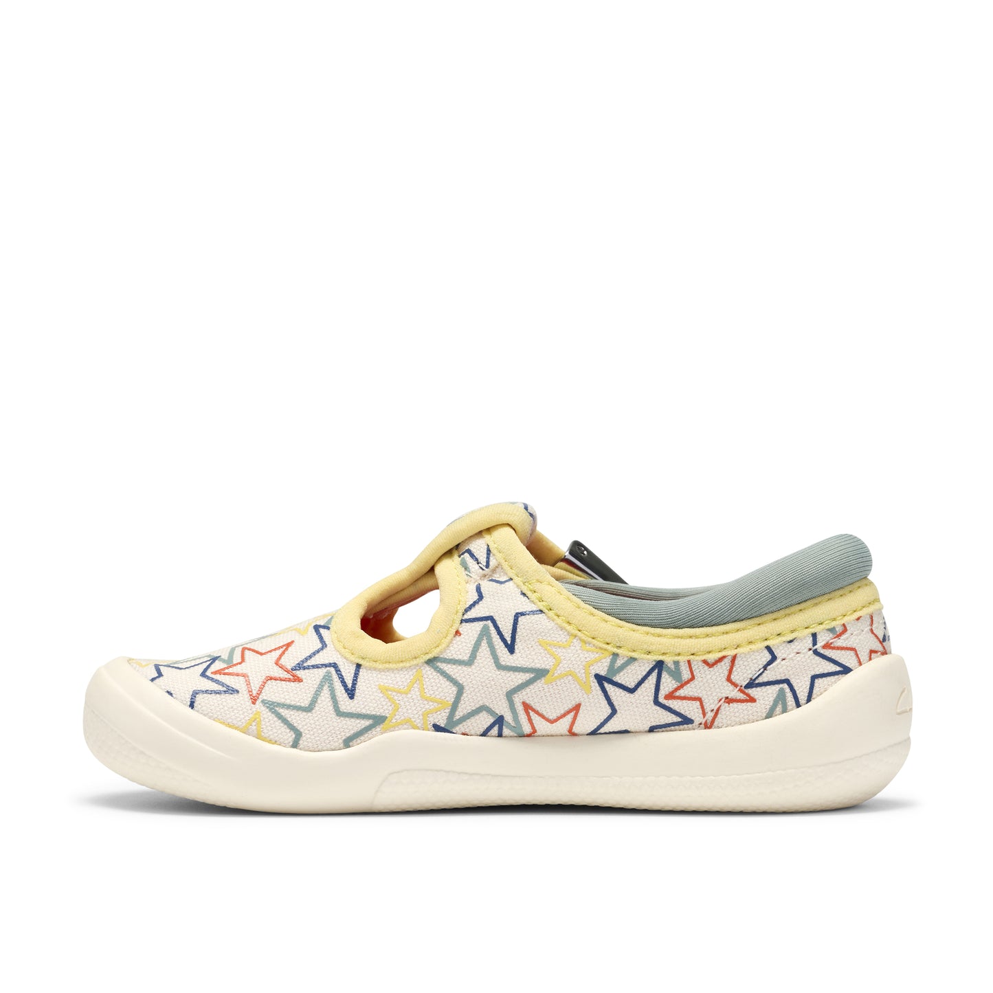 Clarks Briley Way T Cotton Star T-Bar Canvas Shoe