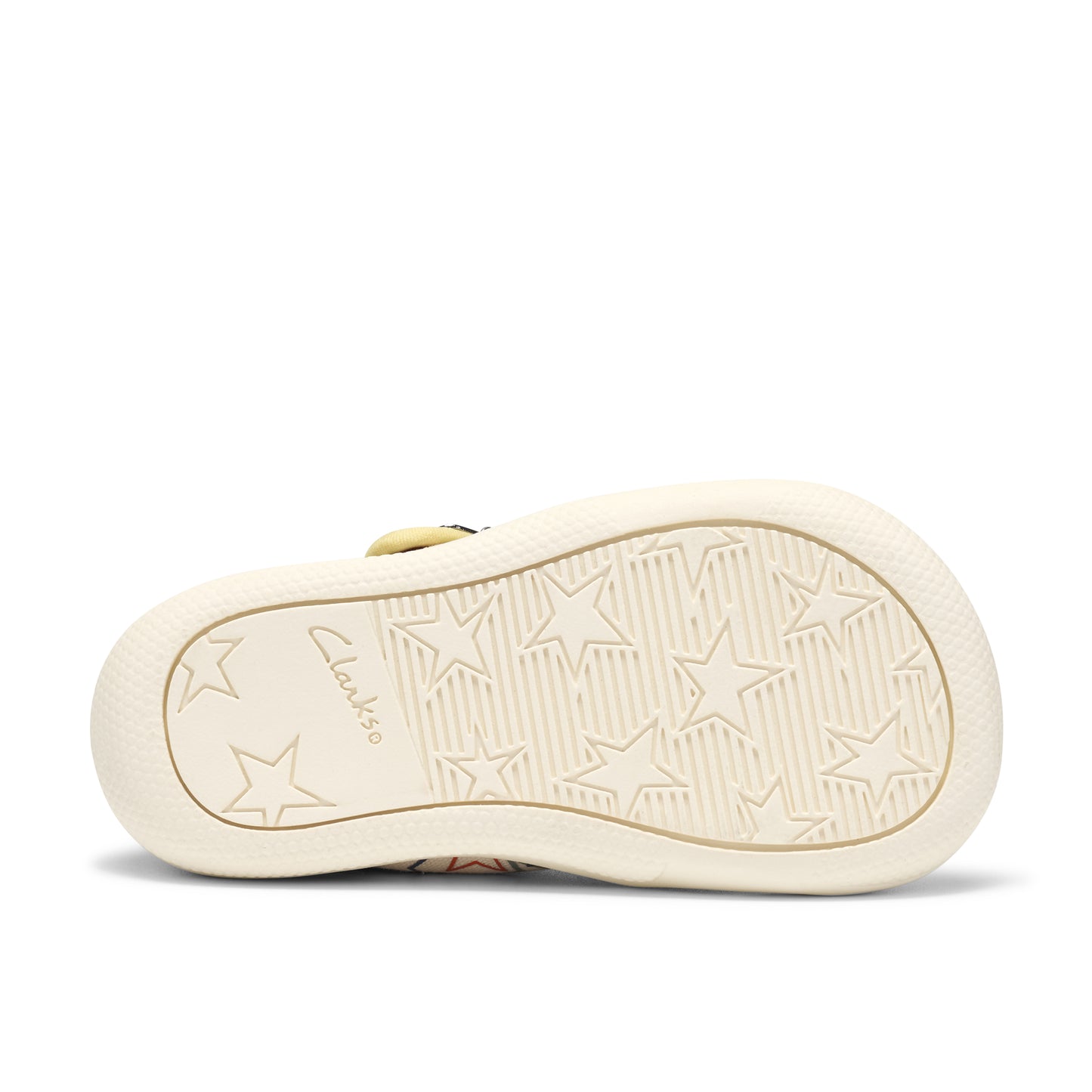 Clarks Briley Way T Cotton Star T-Bar Canvas Shoe