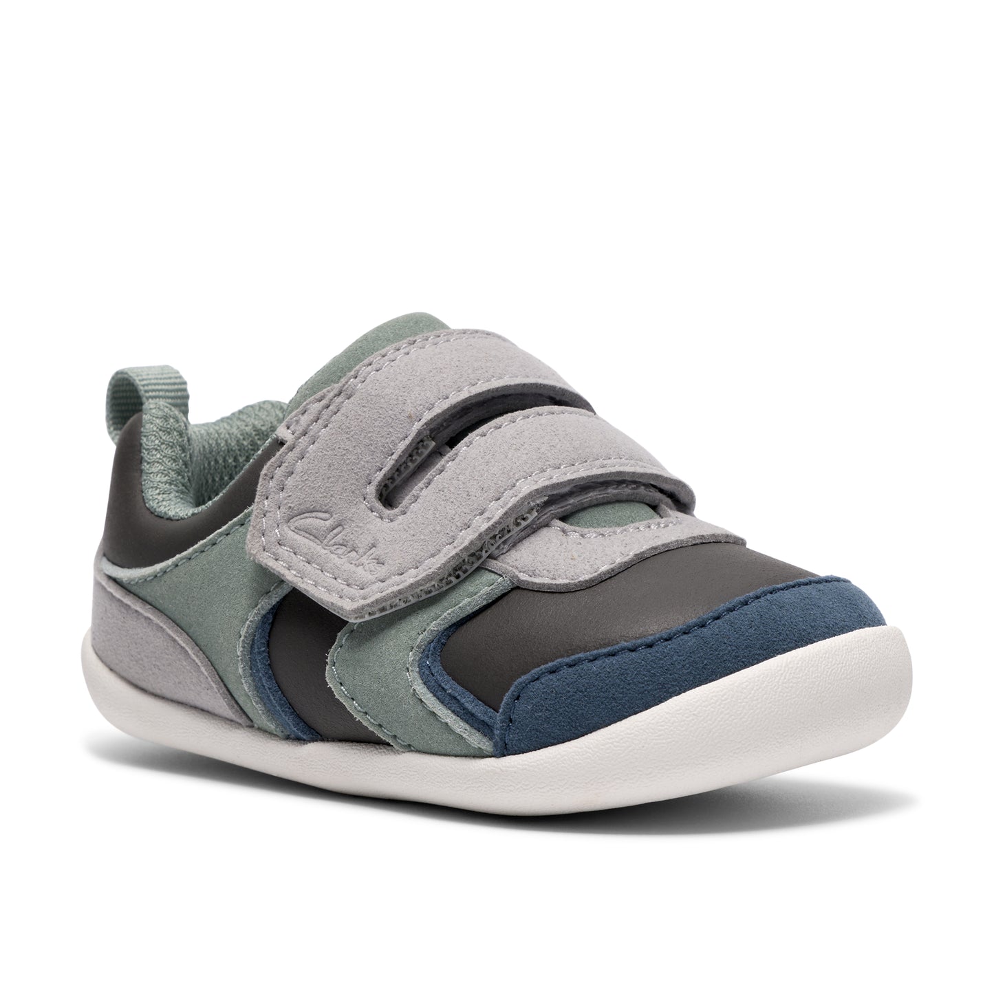 Clarks Roamer Sky T Boys Teal Baby Shoes