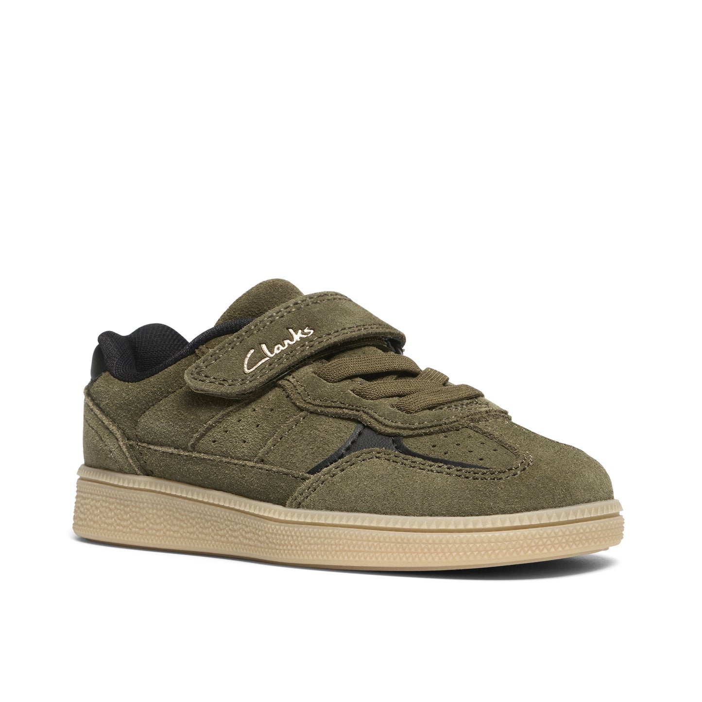 Clarks Cypress Pop Boys Khaki Trainers