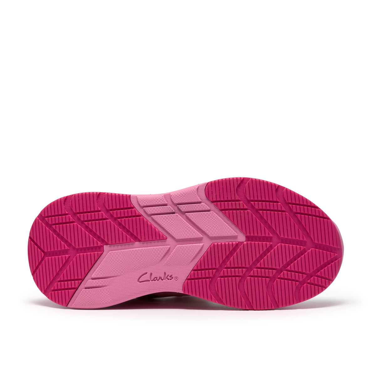 Clarks Gleam Fly Girls Pink Butterfly Trainer