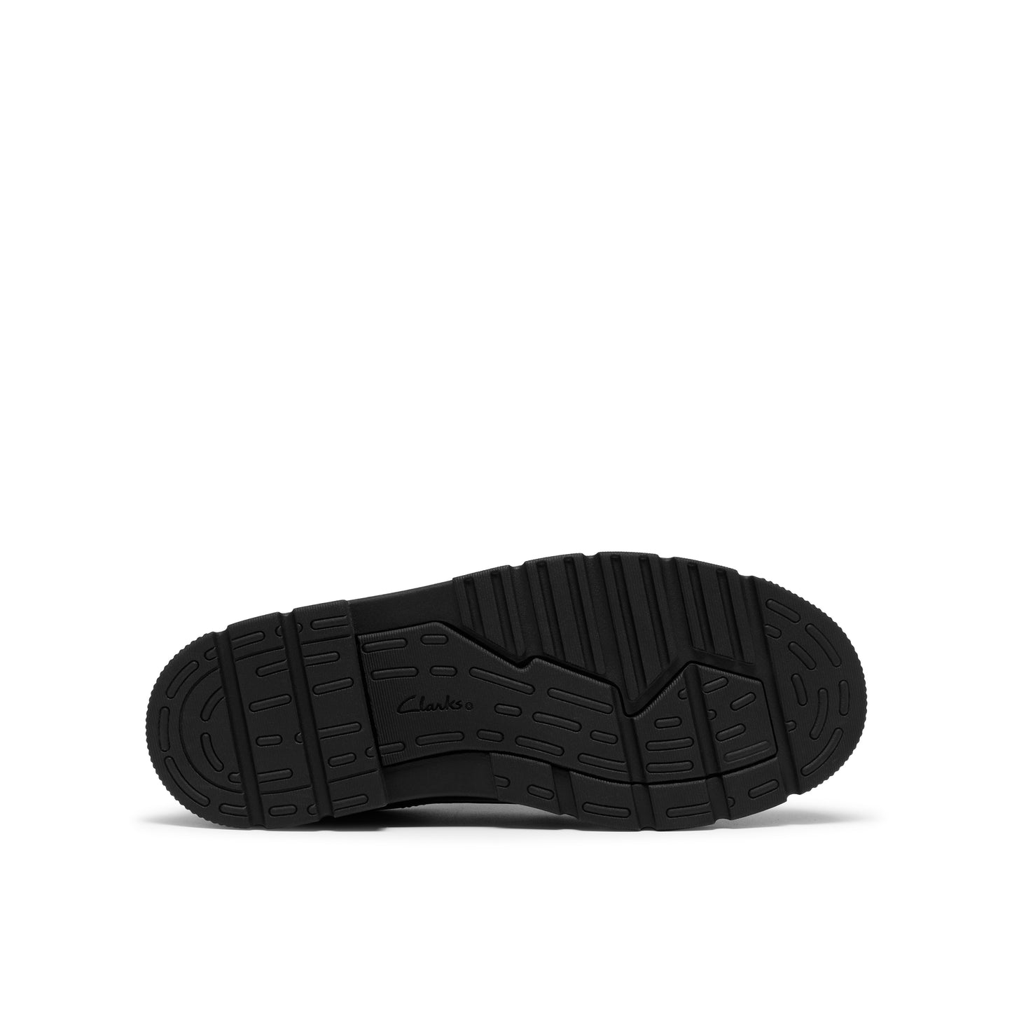 Clarks Lorcam Walk Y Boys Black Lace School Shoes