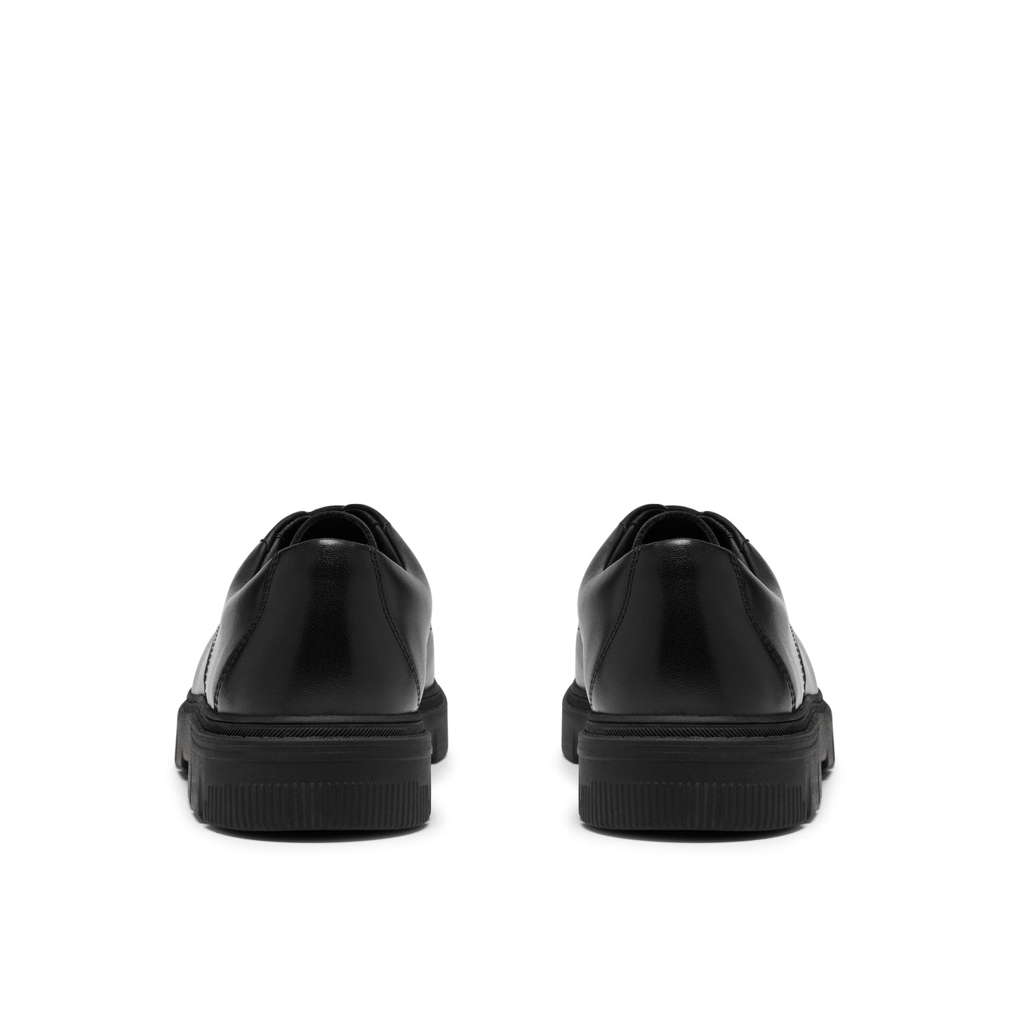 Clarks Lorcam Walk Y Boys Black Lace School Shoes