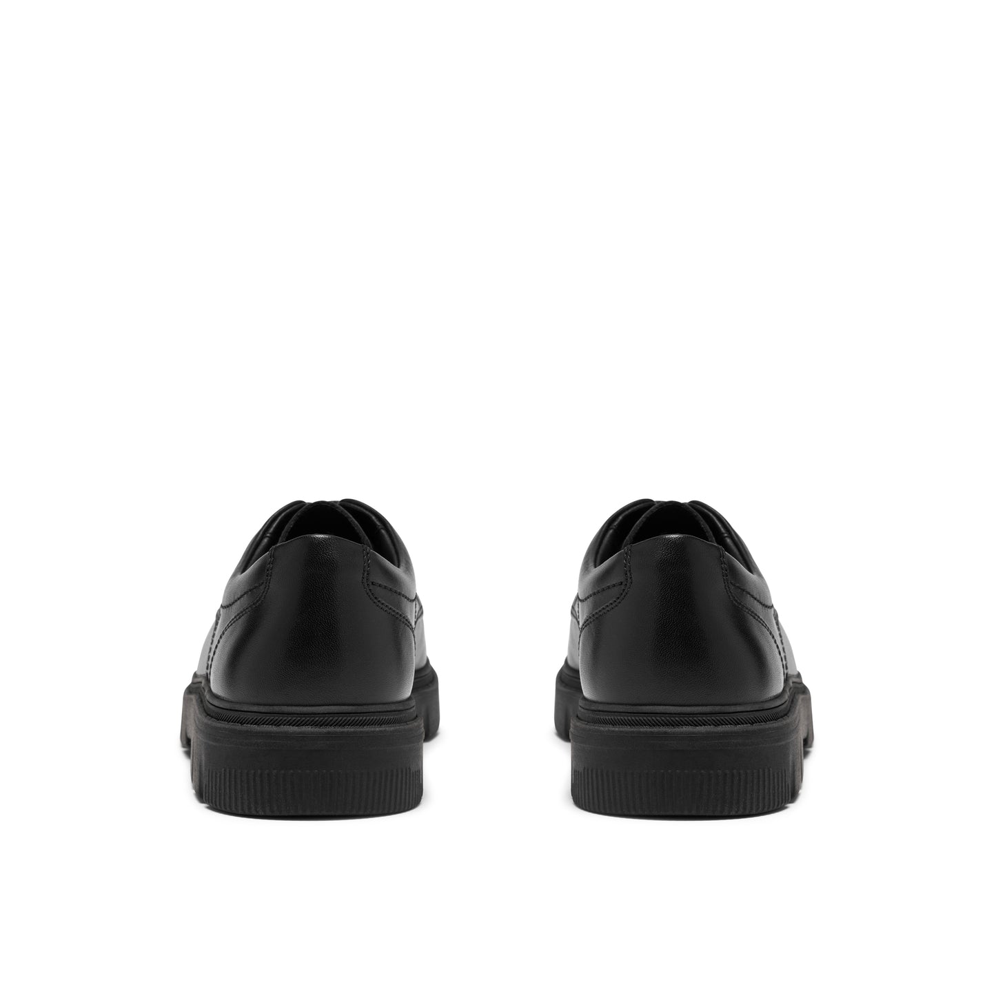 Clarks Lorcam Lane Y Boys Black Lace School Shoes