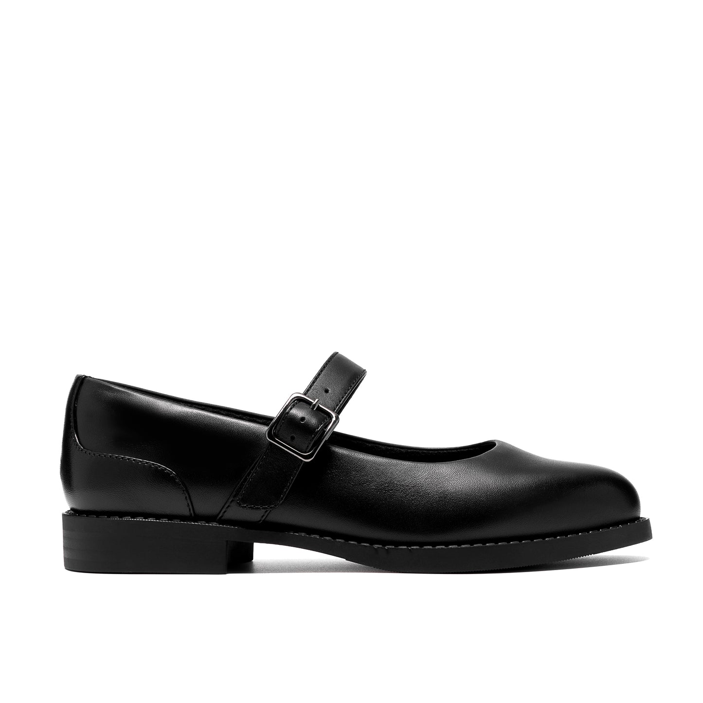 Clarks Tapa Skip Girls Black Mary Jane Buckle School Shoe
