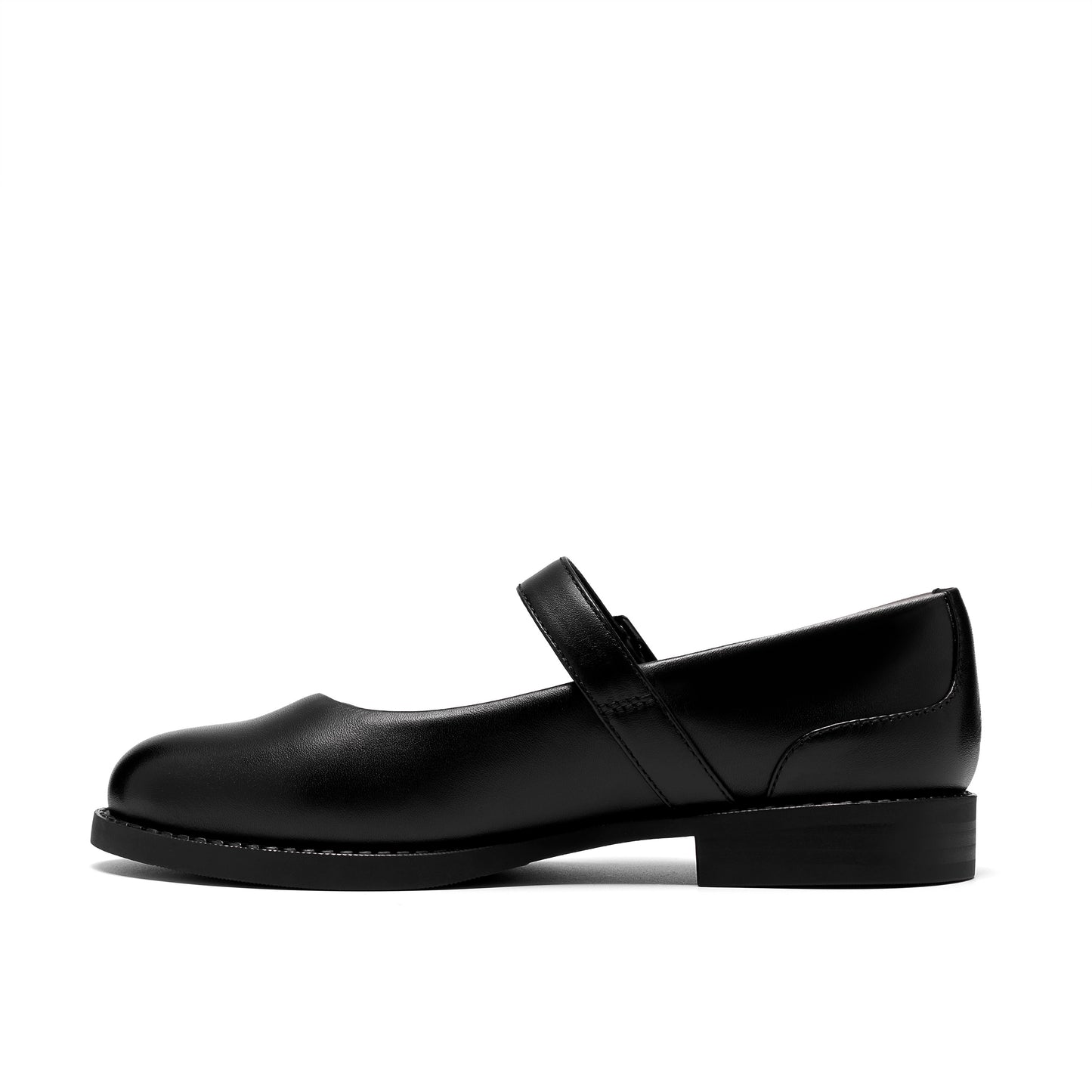 Clarks Tapa Skip Girls Black Mary Jane Buckle School Shoe