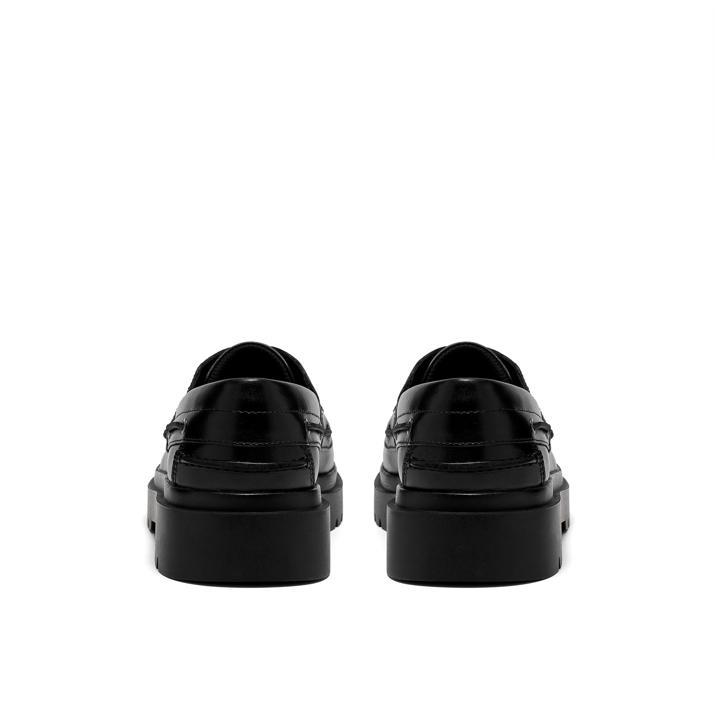 Clarks Derry Boat Girls Black Chunky School Shoe