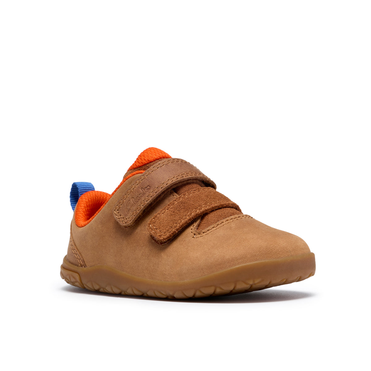 Clarks Harbour Move T Boys Tan Barefoot Shoe