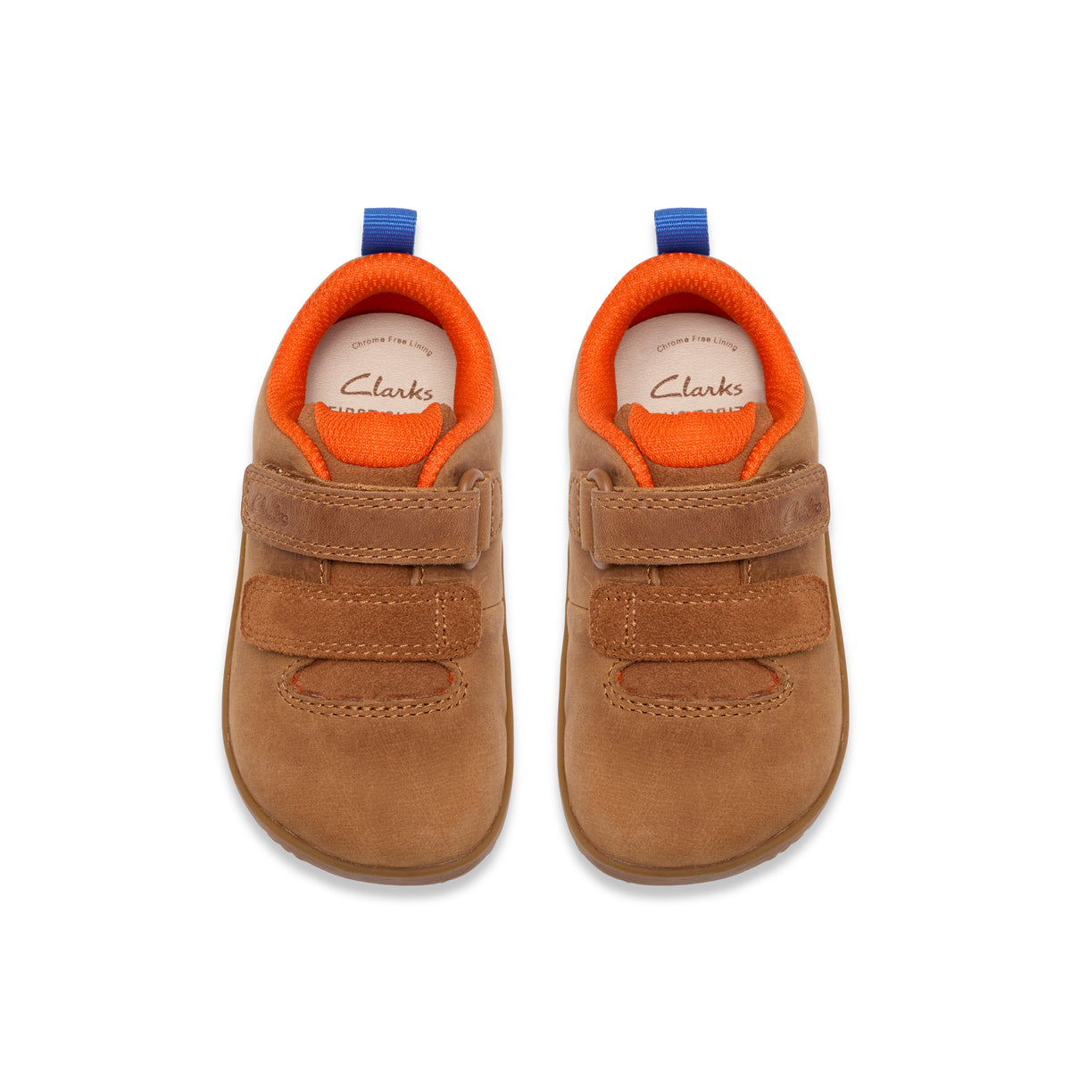Clarks Harbour Move T Boys Tan Barefoot Shoe
