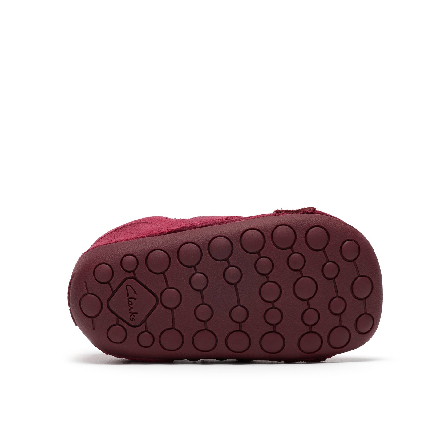 Clarks Tiny Park T Girls Burgundy Pre Walker Shoe
