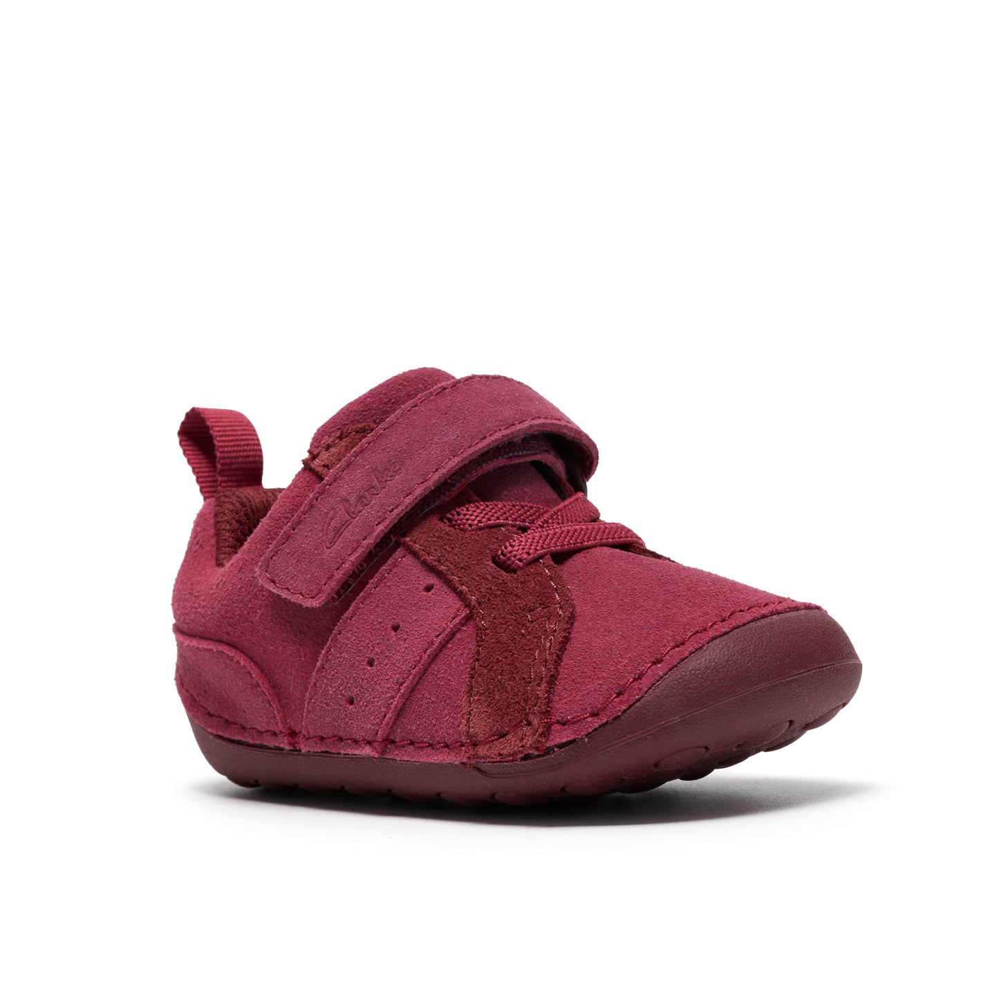 Clarks Tiny Park T Girls Burgundy Pre Walker Shoe