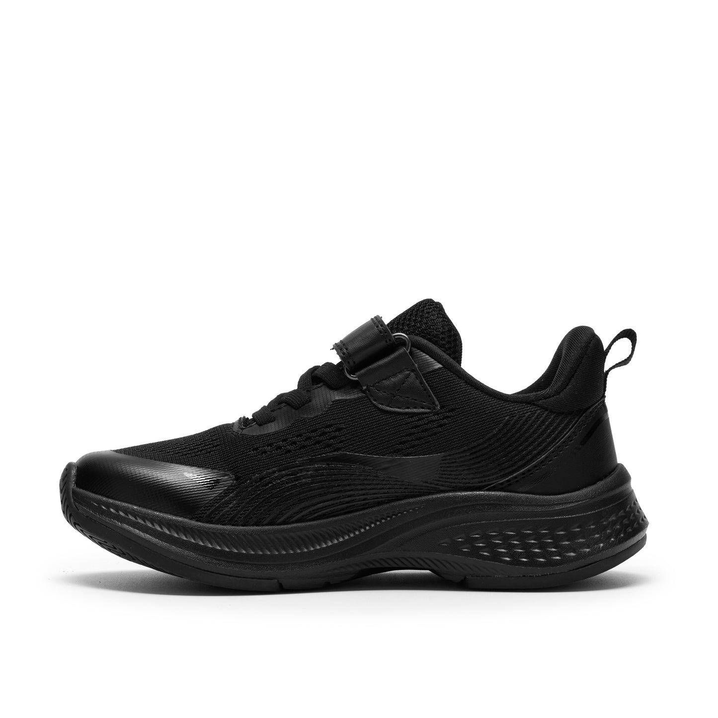 Clarks Lumen Hero K Boys Black Trainer School Shoes