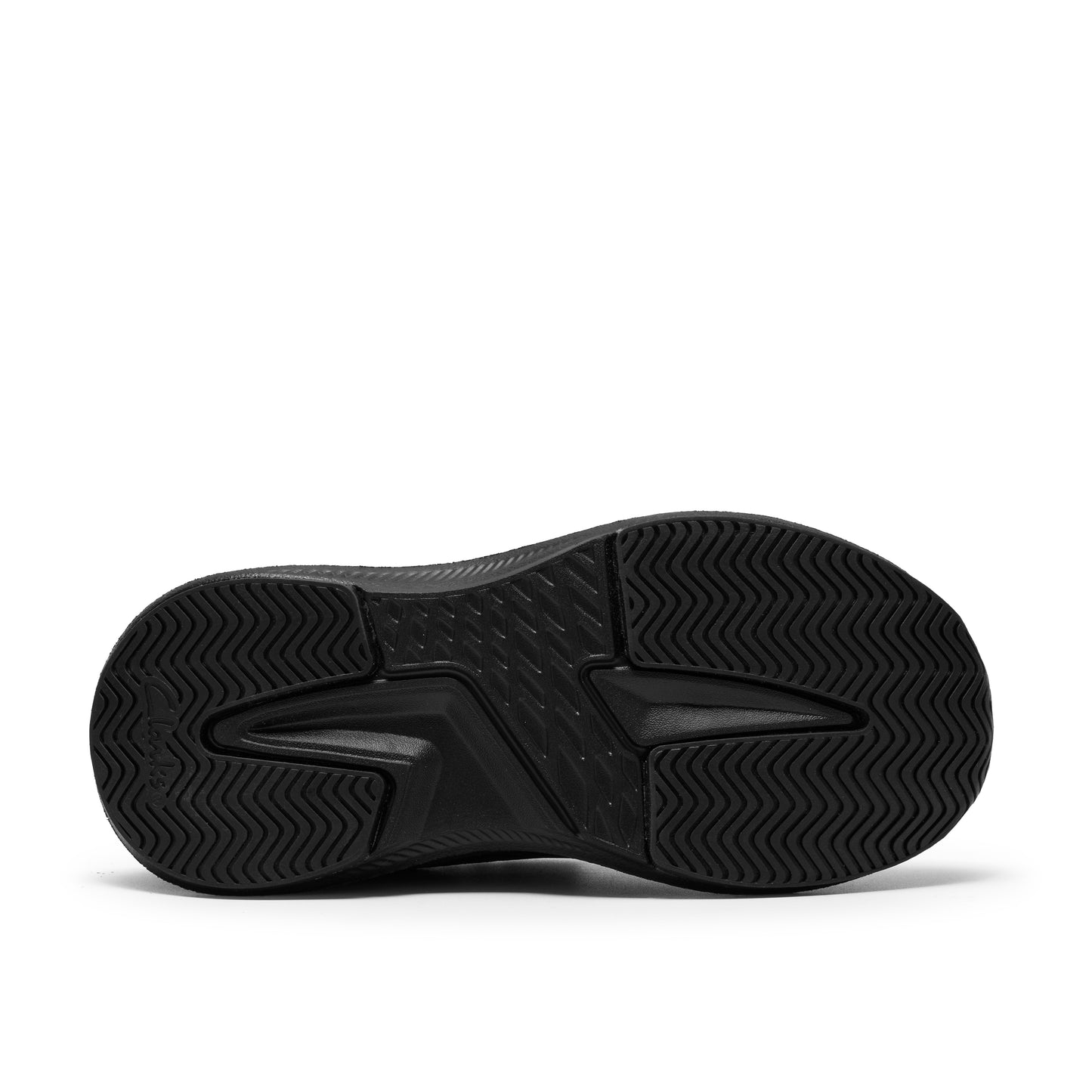 Clarks Lumen Hero K Boys Black Trainer School Shoes