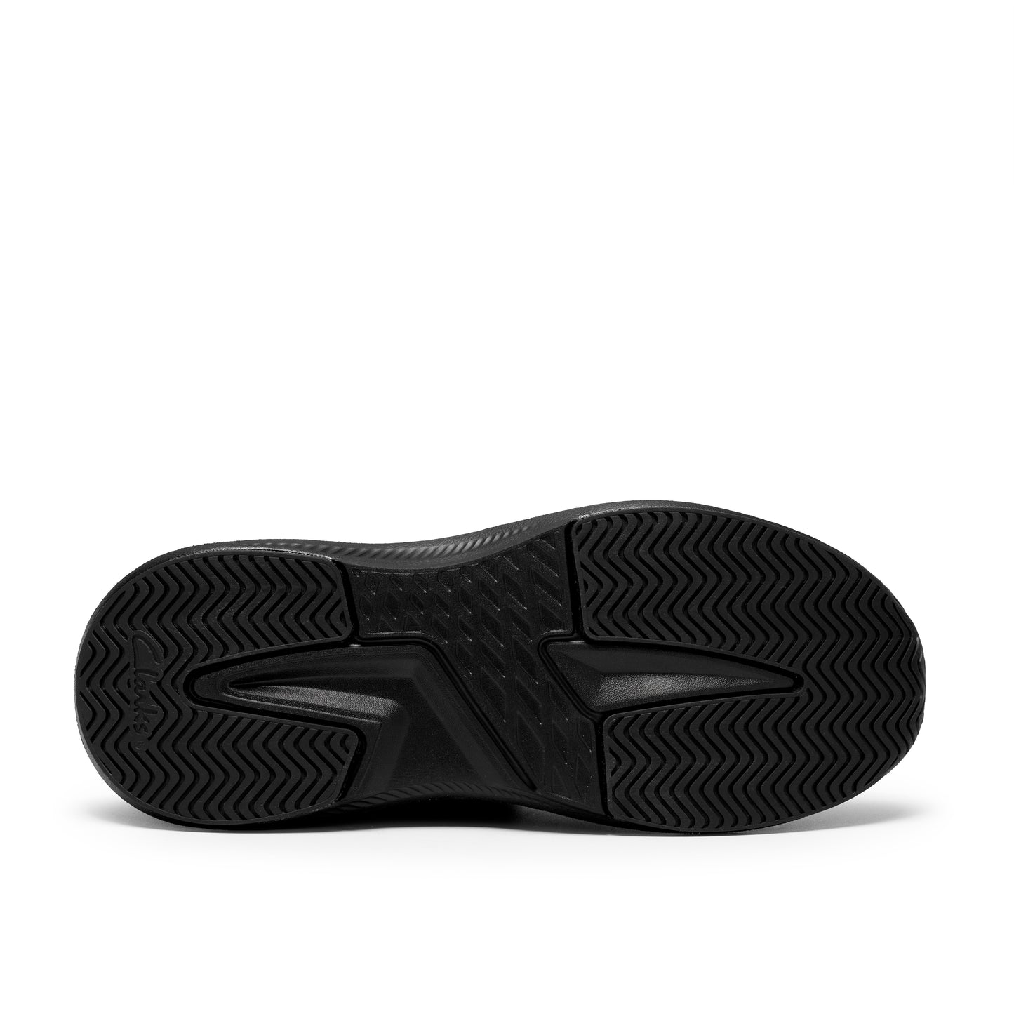 Clarks Lumen Hero Y Boys Black Trainer School Shoes
