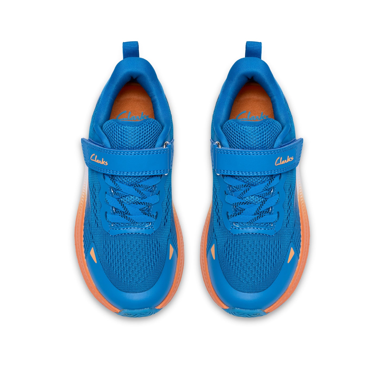 Clarks Lumen Hero K Boys Blue Sporty Trainer