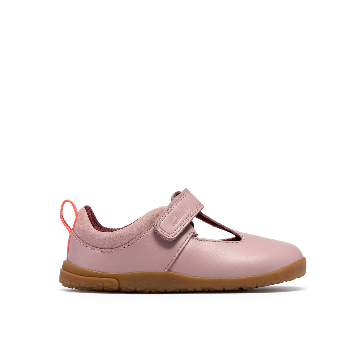 Clarks Harbour Hop T Girls Dusty Pink Barefoot Shoe
