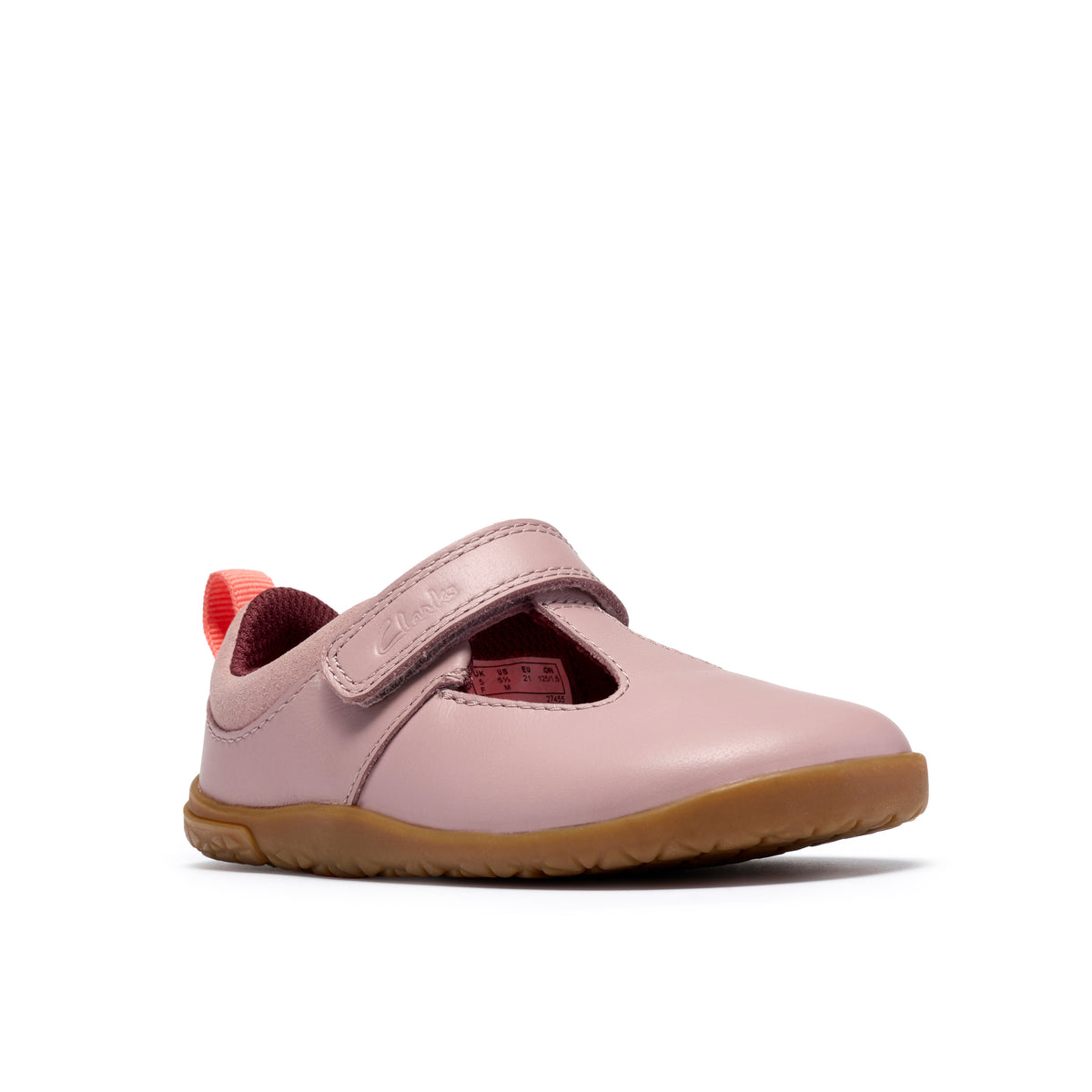 Clarks Harbour Hop T Girls Dusty Pink Barefoot Shoe
