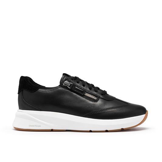 Clarks Code R Run Womens Black Trainer