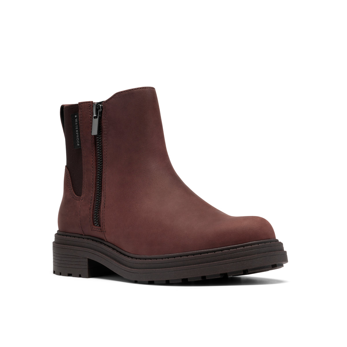 Clarks Orinoco 3 Zip Womens Dark Brown Waterproof Boot