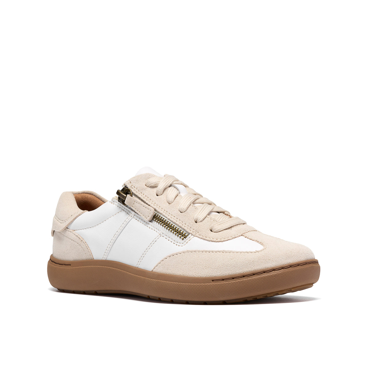 Clarks Nalle T-Toe Womens White Trainer