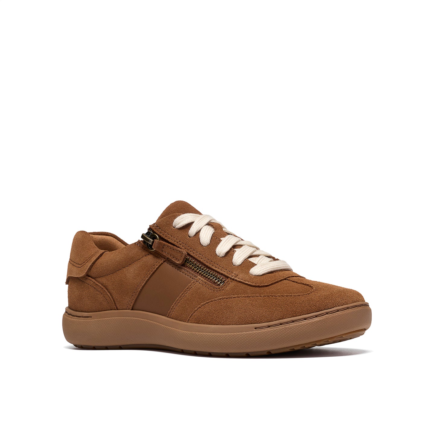 Clarks Nalle T-Toe Womens Tan Suede Trainer