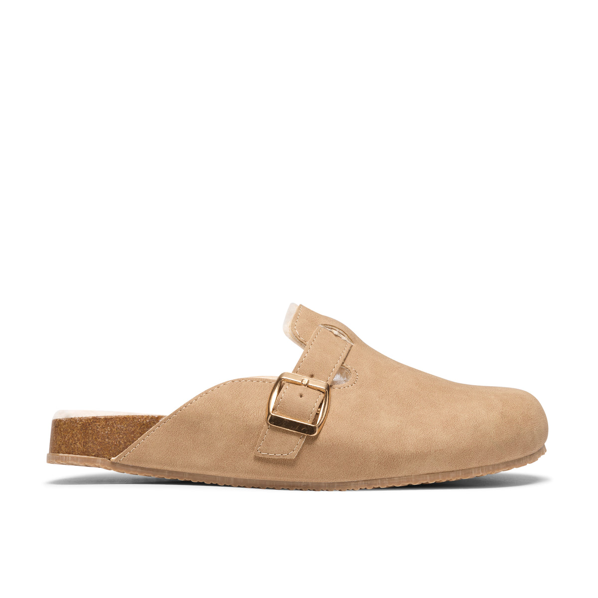 Clarks Fira Clog Womens Beige Slippers