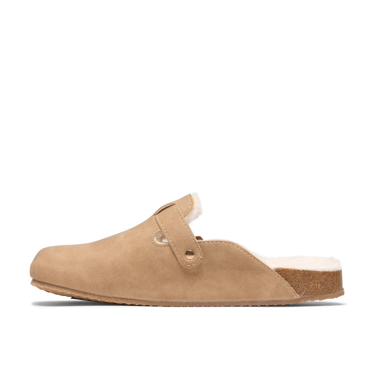 Clarks Fira Clog Womens Beige Slippers